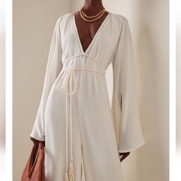 Andrea Iyamah Lili Jumpsuit in Ivory Size S/M - Picture 4 of 9